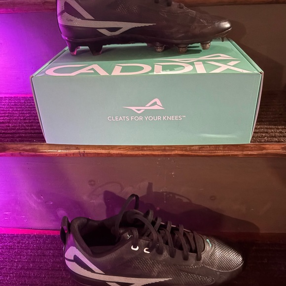 Black Cleats with White Accents - Picture 3 of 6